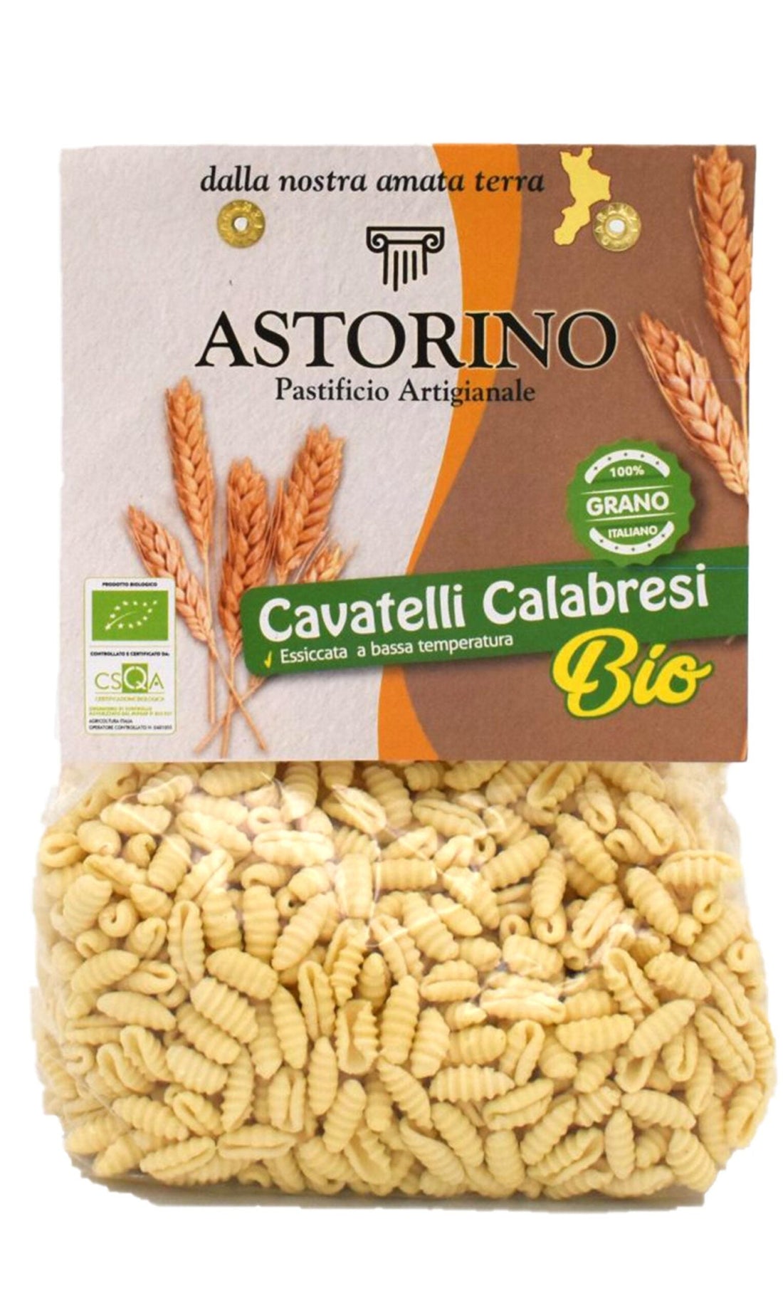 Cavatelli Calabresii biologici Pasta artigianale di grano