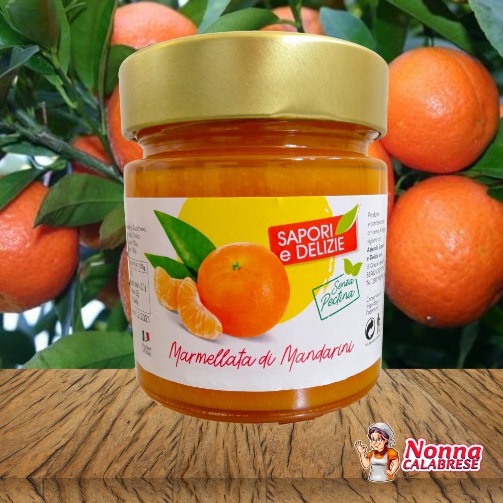 Marmellata Di Mandarini Artigianale Naturale con Frutta Fresca 270g - Nonna Calabrese.it