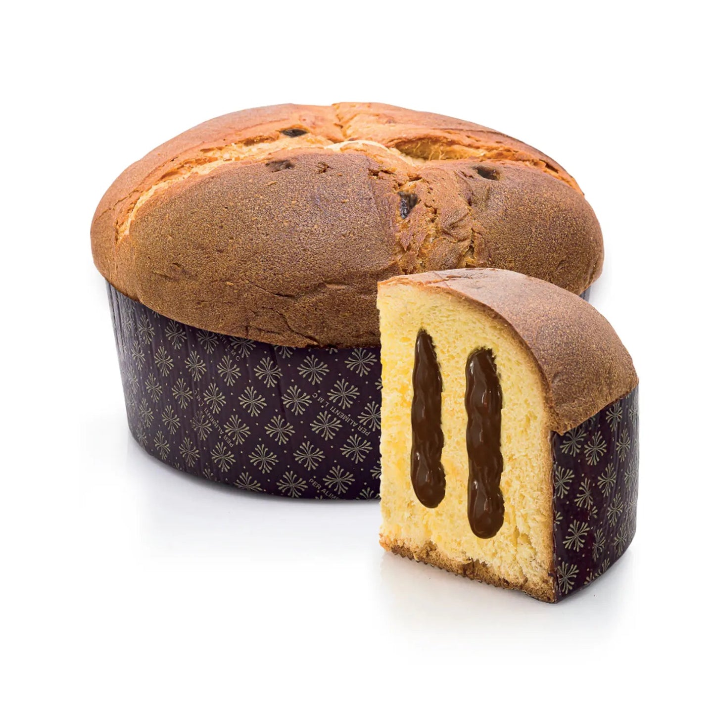 Panettone Artigianale Calabrese con Crema alle Nocciole -