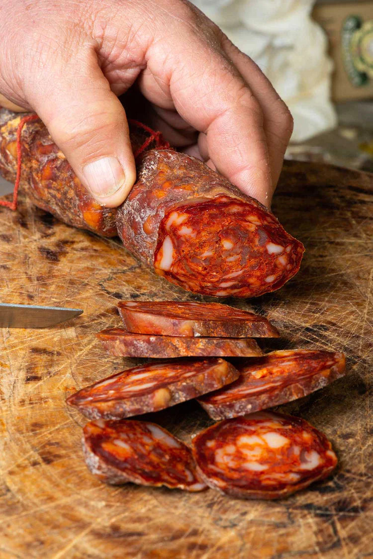Natürliche handwerklich hergestellte Wurst, würzig und süß von Papanic – Nonna Calabrese