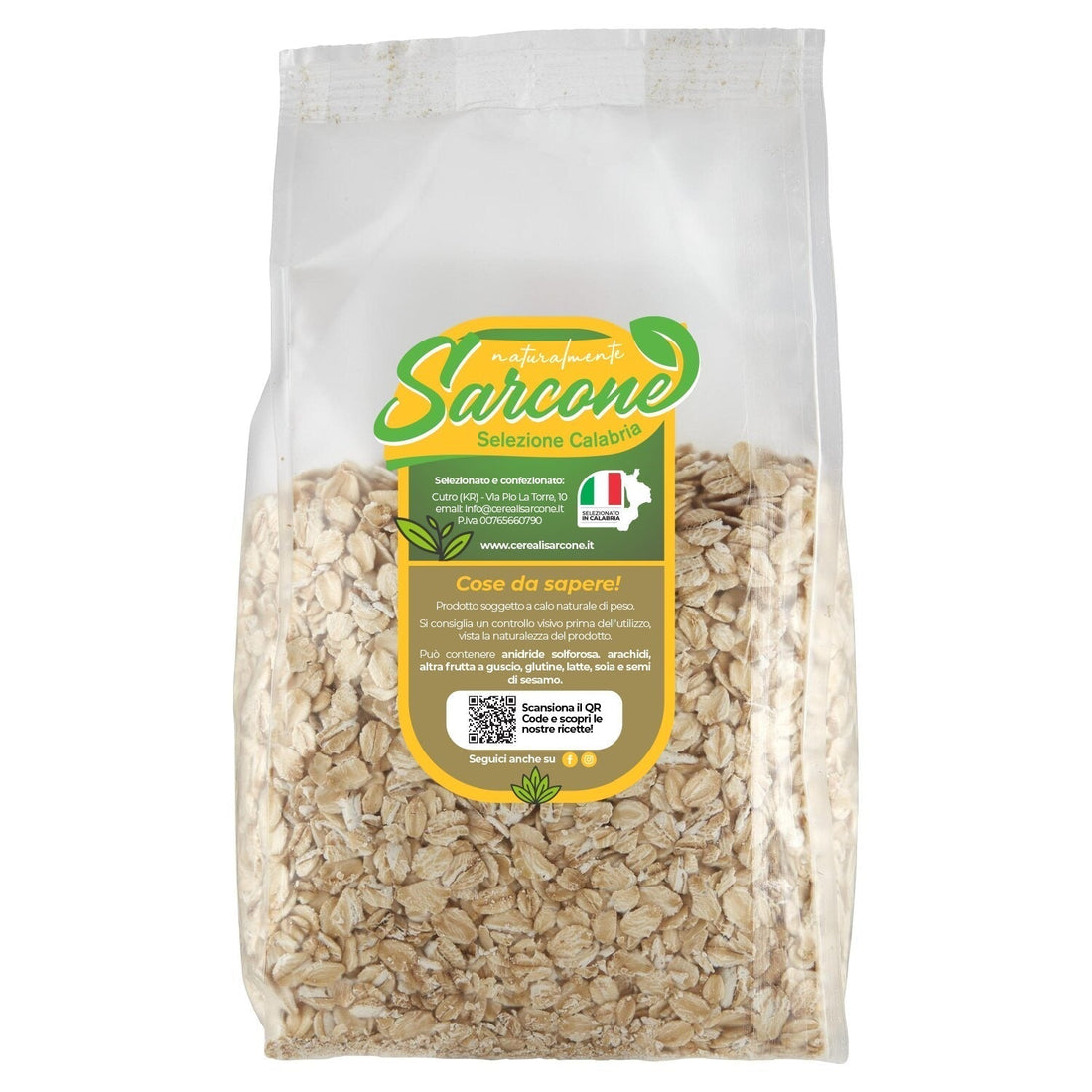 Fiocchi d’avena Italia gr250 - Legumi Calabresi