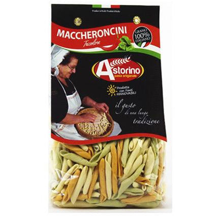 Maccheroncini Tricolore Calabresi Pasta Artigianale Nonna Calabrese di Grano Duro Italiano 500gr - Nonna Calabrese.it