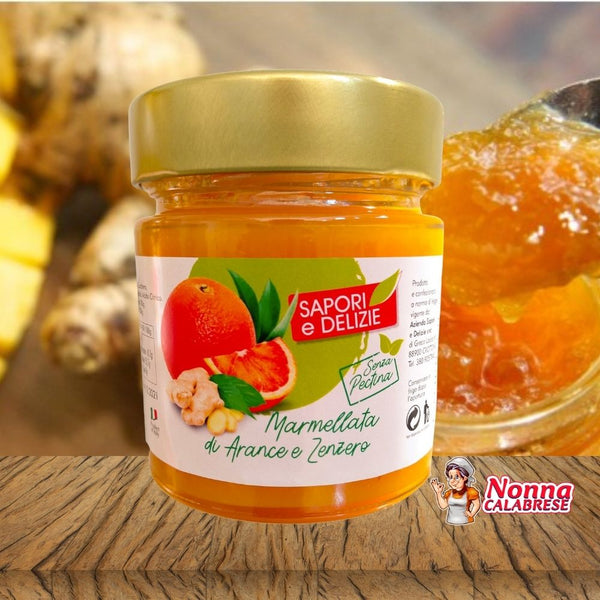 Artisan Jam of Oranges and Natural Ginger with Fresh Fruit 270g – Nonna  Calabrese