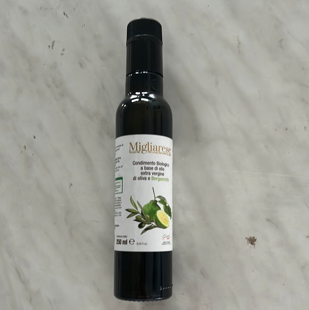 Olio Extra Vergine di Oliva Biologico al Bergamotto - Olio