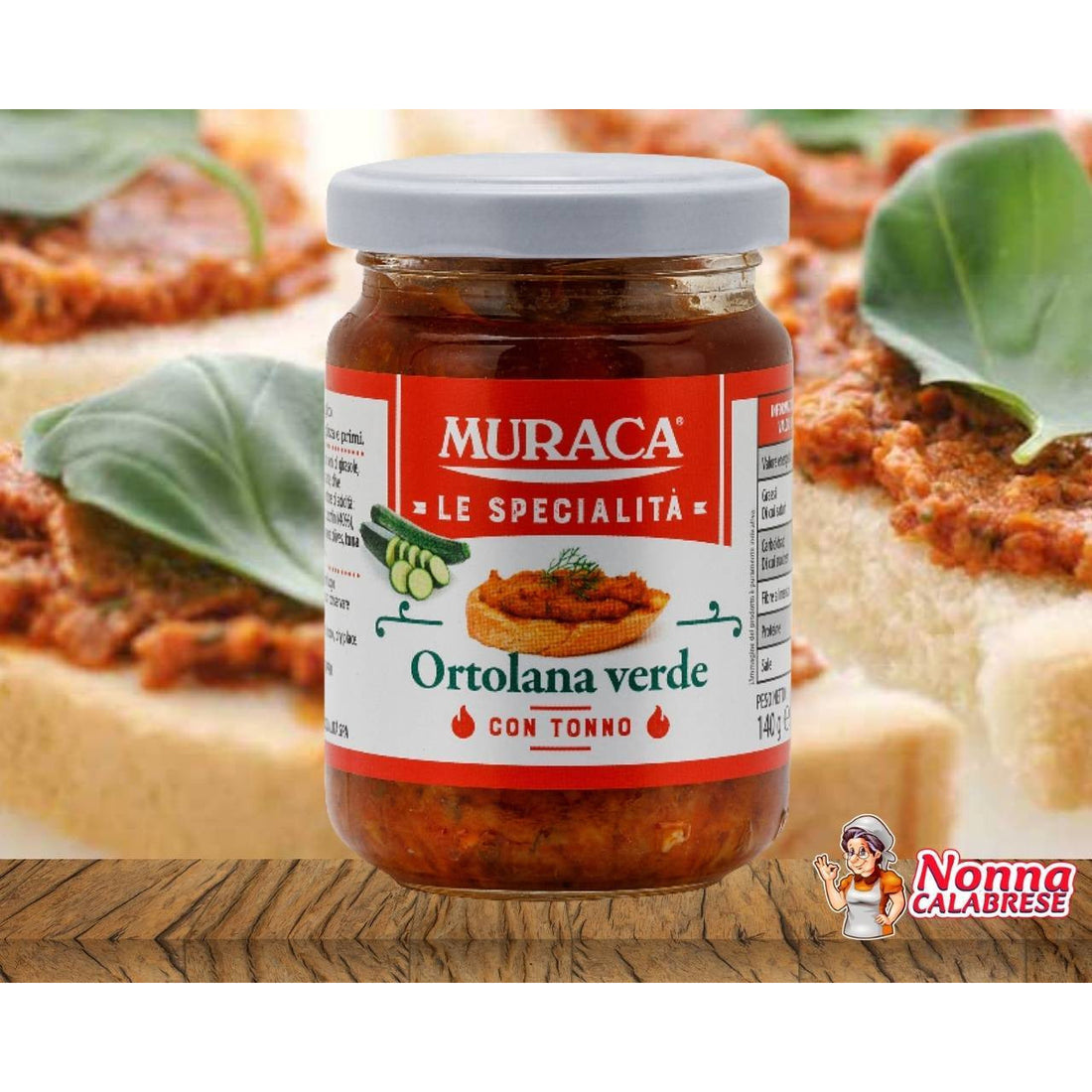 Ortolana Verde mix di vegetali con tonno per bruschette pizza e primi 140g - 280g - Nonna Calabrese.it