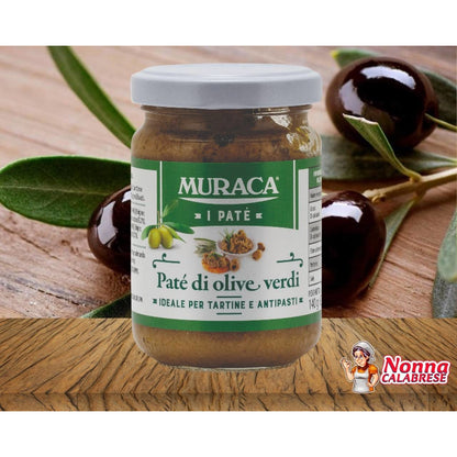 Patè di Olive Verdi Selezionate lavorate Artigianalmente in Olio Extra Vergine 140g - Nonna Calabrese.it