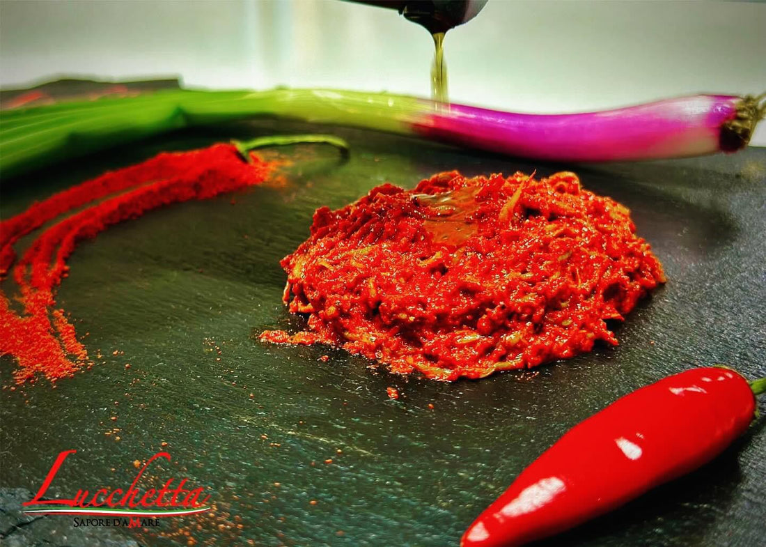 Pate’ di Sardellina PICCANTE con Cipolla Rossa Tropea